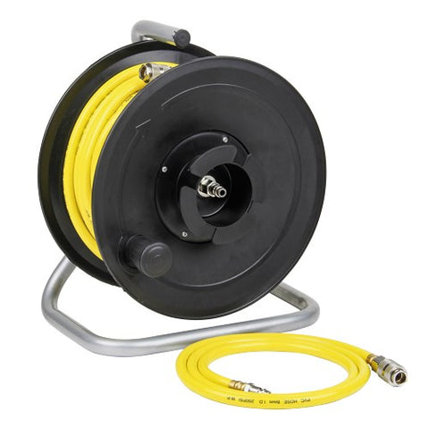 Sip 07970 Air Hose Reel 20M With Euro Fittings - Heavy Duty Hi-Viz Yellow Pvc