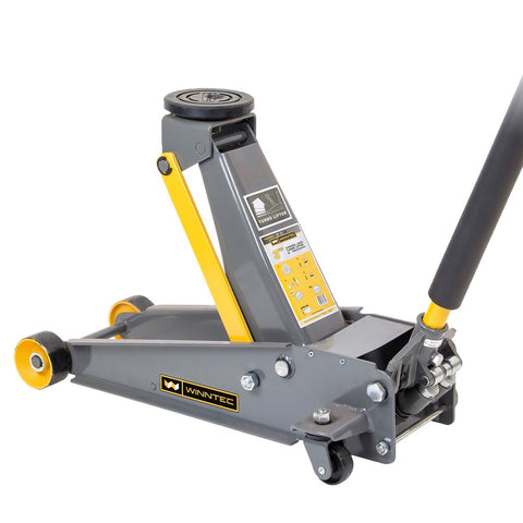 Sip 09816 Winntec 3 Ton Turbo Lift Trolley Jack - Steel Wheels 130 - 490mm Range