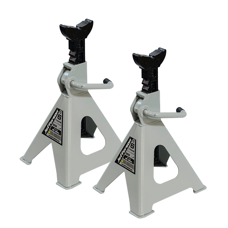 Jefferson Pair of 6 Tonne Jack Stands - 400mm -> 620mm - Car Van Truck 4 X4