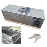 Aluminium Chequer Plate Tool Box - Lock, Water Trap, Ifor Williams (640X230X230)