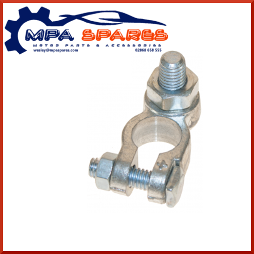 Pack Of 5 Battery Terminal Stud Type Clamps (5 X Positive) 10mm Stud Heavy Duty - MPA Spares