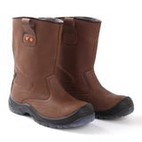 Xpert Invincible Steel Toe Cap Rigger Boot Leather Water Resistant (Brown)