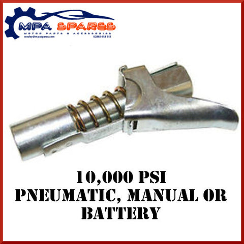 Lock On Grease Gun Coupler - Quick Release "G Coupler" M10X1 Fitting - MPA Spares