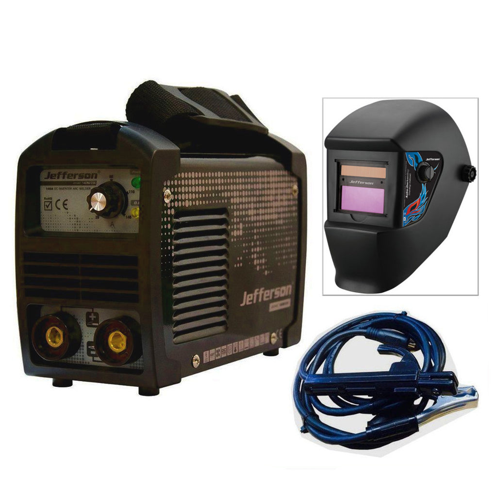 Jefferson 140Amp Mini Arc Welder With Auto Welding & Grinding Helmet (230V)