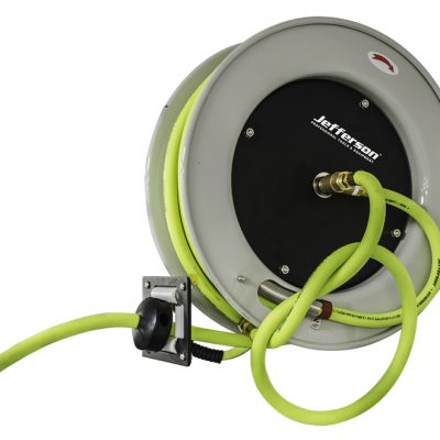 Jefferson 15 Metre Retractable High-Vis Reel Hybrid Hose - 1/4" Fitting