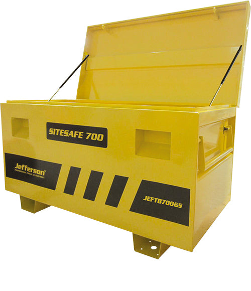 Jefferson 700mm Site Safe Truck Box - Steel Chest with Sheilded Locking Points