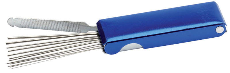 Oxygen / Fuel Cutting Or Welding Nozzle Cleaner Set - 4" Flip Out Case