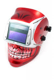 Auto Darkening Solar Powered Skull Welding Helmet - Adjustable Sensitivity