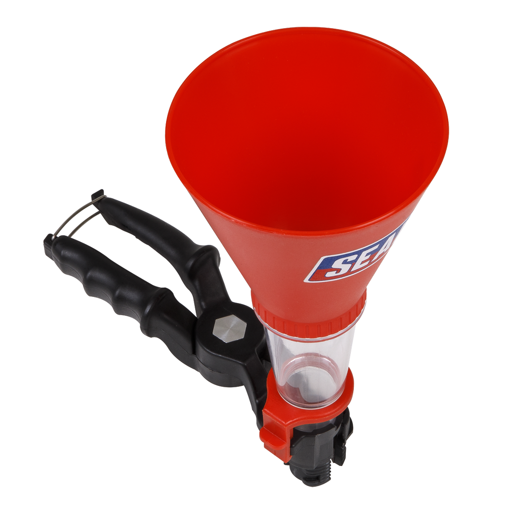 Sealey Universal 2 Piece Oil Funnel - Transparent Lower Chamber