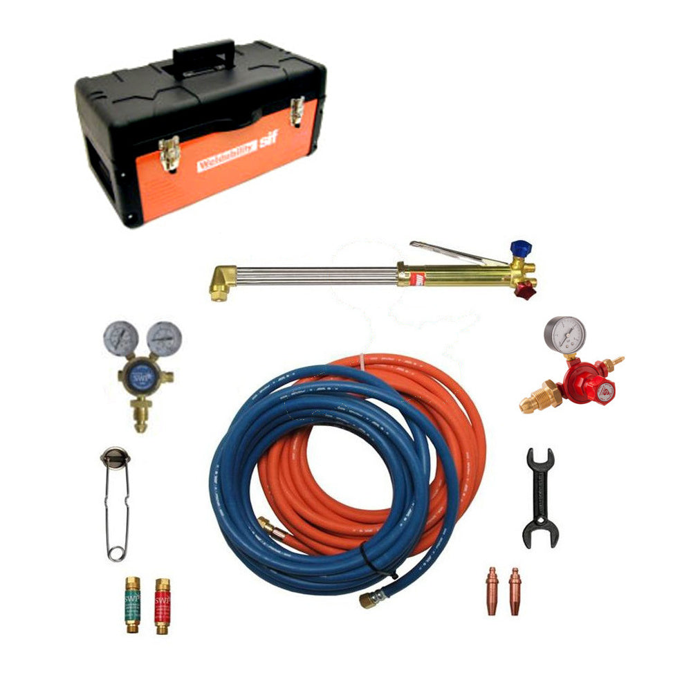 Onsite Oxy/Propane Cutting Kit With Box-10 Meter Pipe Uk Regulator