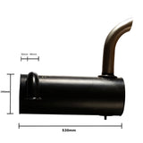 Hitachi Zaxis 75 / 75Ur Exhaust- Silencer Box/Muffler With Stainless Steel Pipe